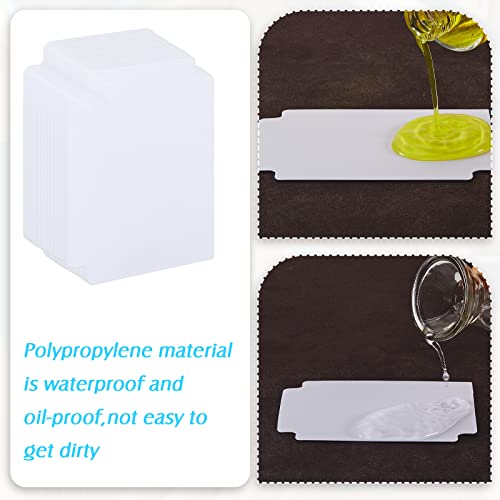 50 Pcs Trading Card Dividers Plastic Card Dividers, Frosted Separator with Tabs Standard Vertical Compatible with Games Sports TCG, 2.7 x 3.8 Inches (White) - color: White
