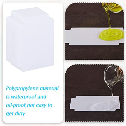 50 Pcs Trading Card Dividers Plastic Card Dividers, Frosted Separator with Tabs Standard Vertical Compatible with Games Sports TCG, 2.7 x 3.8 Inches (White) - color: White