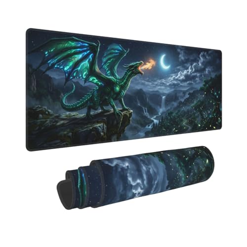 Extended Gaming Mouse Pad, Large Mouse Mat, XL Desk Pad for Keyboard and Mouse, Non-Slip Rubber Base & Stitched Edges for Gamer Office 31.5x11.8 in - color: 5