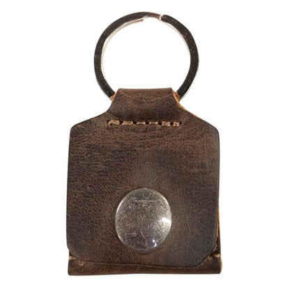 Hide & Drink Rustic Leather Switch Cartridge Game Keychain/SD Card/Guitar Pick Holder Handmade (Bourbon Brown) - color: Bourbon Brown