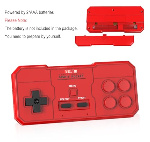 EASEGMER Retro Game Controller, Compatible with GV300S Game Console - color: Red