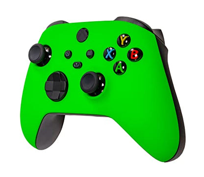 Xbox One Series X S Custom Soft Touch Controller - Soft Touch Feel, Added Grip, Neon Green Color - Compatible with Xbox One, Series X, Series S - color: GREEN XS