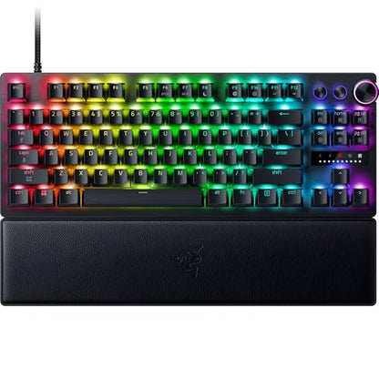 Razer Huntsman V3 Pro TKL 8KHz Esports Gaming Keyboard, Black | Analog Optical Switches Gen 2, 8KHz Polling, Razer Snap Tap, Rapid Trigger, Adjustable Actuation, Media Controls - color: Black, size: TKL, style: 8000 Hz Polling