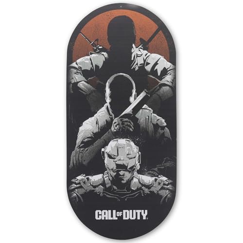 Call of Duty Black Ops Oval Metal Sign | Large Call of Duty Wall Decor for Game Room or Man Cave - color: Gray