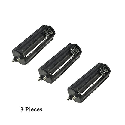 HAHIYO 3xAAA Cylindrical Battery Holder Black Adapter Tube Case Not Corrode Solid Good Contact Bear Battery Leakage Smooth Load for Flashlight Torch Led RC 2.15inch Length 3PCS Plastic - style: 3AAA(cylinder)-3P