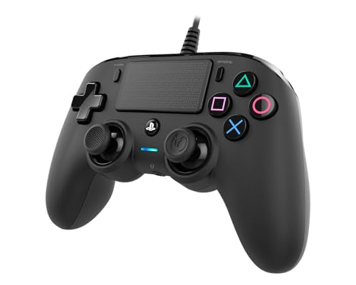 Nacon Wired Controller Officially Licensed by PlayStation for PS4 | Official PlayStation 4 controller layout - Enhanced comfort - Immersive vibration - Integrated low-latency 3-meter cable