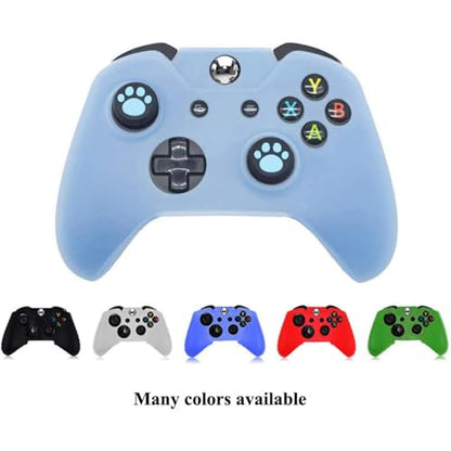 OSTENT Soft Protector Silicone Skin Case Cover Pouch for Microsoft Xbox One Controller Color Light Blue - color: Light Blue