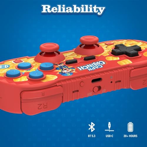 Hyperkin Limited Edition Pixel Art Wireless Bluetooth Controller - Officialy Licensed - Cap'n Crunch Controller For Nintendo Switch 2 / Switch/Oled, PC, Mac, Android, iOS
