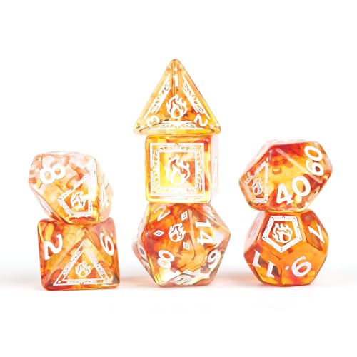 D&D Adventure Dice (Sorcerer Class: Orange) - style: Sorcerer Class: Orange