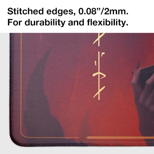Alfies! The Whispering One – Legendary Crown Playmat | Hand-Foiled Gold Details | Perfect Trading Card Gift | Custom Shape Design | Compatible with Magic | MTG playmat