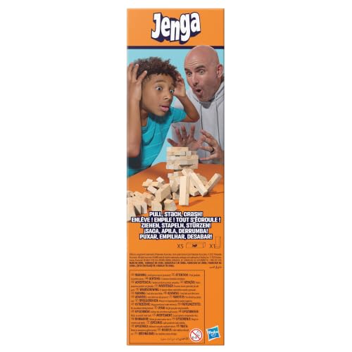 Official Hasbro Games Jenga Game | Digital Die for 6 More Ways to Play | Original Wood Block Game | Stacking Tower | Ages 6+ | 1+ Players | Party Games