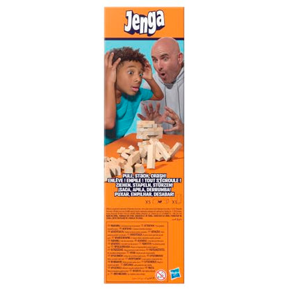 Official Hasbro Games Jenga Game | Digital Die for 6 More Ways to Play | Original Wood Block Game | Stacking Tower | Ages 6+ | 1+ Players | Party Games