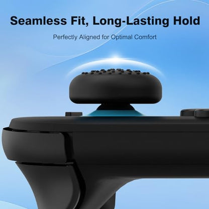 WEOTOO 8 Pack Thumb Grips Compatible with Nintendo Switch 2 (2025), Thumb Grip Caps for Switch 2, Enhanced Gaming Grip Set, Joycon Grip Button Stick Cover, Improve Control- Black - color: Black