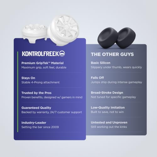 KontrolFreek FPS Freek Galaxy White for Xbox One and Xbox Series X Controller | Performance Thumbsticks | 1 High-Rise, 1 Mid-Rise | White