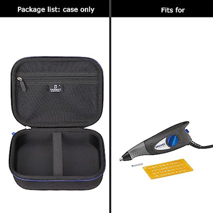 Tourmate Travel Carrying Case for Dremel 290-02 120-Volt Engraver Rotary Tool (ONLY CASE) - color: Black