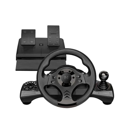 Nitho Drive Pro V16 Gaming Steering Wheel with Pedals and Shifter, 270 Degrees Racing Wheel with Dual Vibration, Compatible with PC, PS3, PS4, Xbox One, Xbox Series X|S and Switch - color: Drive Pro V16