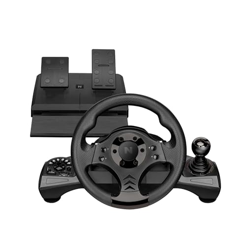 Nitho Drive Pro V16 Gaming Steering Wheel with Pedals and Shifter, 270 Degrees Racing Wheel with Dual Vibration, Compatible with PC, PS3, PS4, Xbox One, Xbox Series X|S and Switch - color: Drive Pro V16