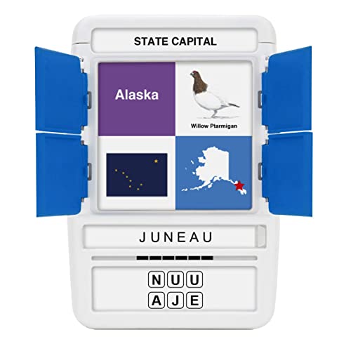 US States & Capitals Flash Cards | All 50 States and Capitals to Learn | Fun and Functional Case | Ultimate Flashcards for United States Geography | Card Games for Kids and Adults | Ages 6+ - style: US States & Capitals