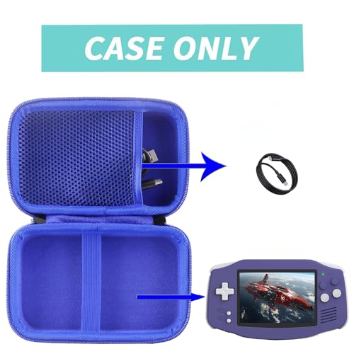 Hard Carrying Case Compatible with RG Slide/RG34XX/RGB20SX Handheld Game Console (for RG Slide Blue) - style: For RG Slide blue