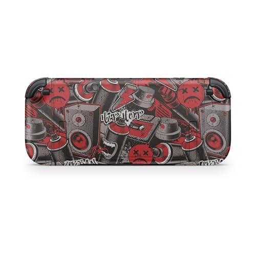 Gaming Skin Compatible with Nintendo Switch 2 Console Only - Red Hip Hop - Premium 3M Vinyl Protective Wrap Decal Cover - Easy to Apply | Crafted in The USA by MightySkins - color: Red Hip Hop, size: Switch 2 Console Skin Only, style: Matte Finish