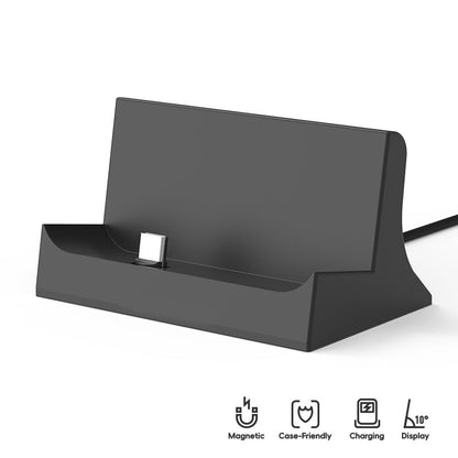 Magnetic Charging Dock Station, Type-C Desktop Charger Base Anti Slip Stand Holder Compatible with R36S Handheld Game Console, Stable Support Fast Charging Gaming Accessory Dock Mount