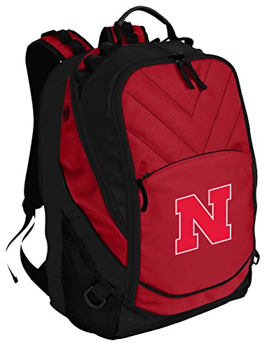 Broad Bay College Logo Backpack | Official Logo, Padded Laptop Computer Section, Premium 600 Denier Nylon Fabric, - color: Red