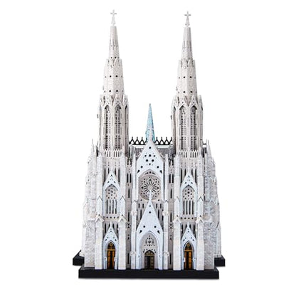 Piececool 3D Metal Puzzles for Adults, St. Patrick's Cathedral Model Kits,New York Cathedral Architecture Building Kits, DIY Hobbies Crafts for Adult Family Time,Home Decor Best Gifts