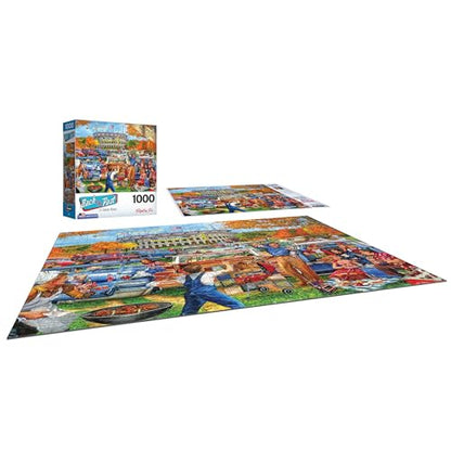 RoseArt - Back to The Past - Tailgating Fun - 1000 Piece Jigsaw Puzzle for Adults - style: Tailgating Fun