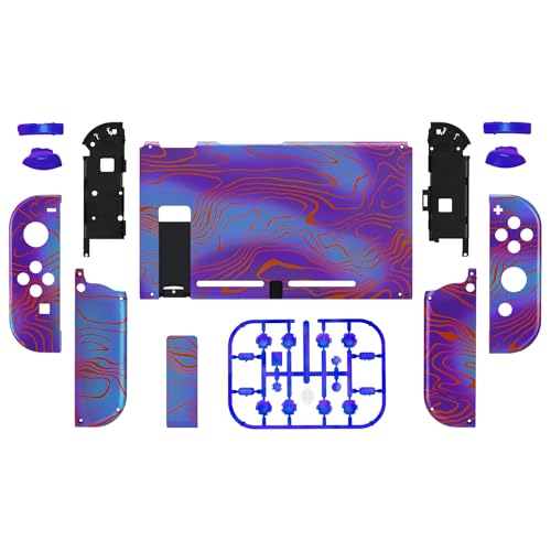 eXtremeRate DIY Replacement Shell Buttons for Nintendo Switch, Back Plate for Switch Console, Housing with Full Set Buttons for Joycon Handheld Controller - Damascuscamo - color: Damascuscamo