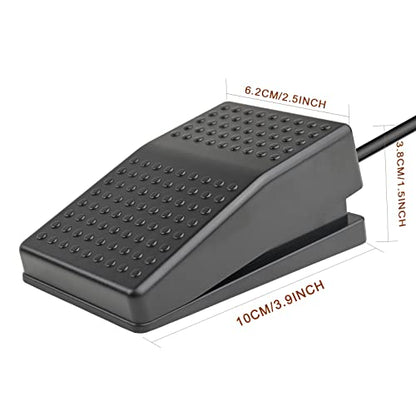iKKEGOL Upgraded USB Foot Switch Single Pedal Mechanical Control Footswitch Map Mouse Keyboard Hotkey Combination Key Press Simulator Program Page Turner Game Transcription HID