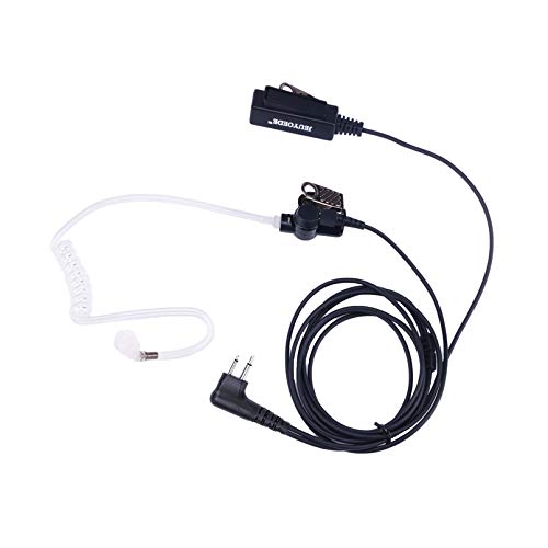 CLS1110 Transparent Acoustic Tube Earpiece Surveillance Headset with Mic Compatible with Motorola CP185 XV2600 CLS1410 CLS1413 Walkie Talkie - style: Acoustic tube type