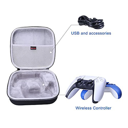 XANAD 2-in-1 Controller Case for Xbox/Playstation/Nintendo Switch/PowerA/ELISWEEN/GameSir/Diswoe/TIANHOO Wireless Controller - Hard Travel Protective Carrying Storage Bag - color: Grey 2-in-1