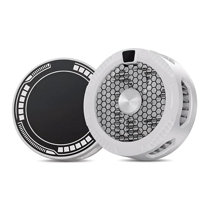 External Cooling Fans for ipad/Surface pro, Compatible for Steam Deck,Universal Radiator with Temperature Display for Mobile Gaming,Tiktok Live Streaming-White