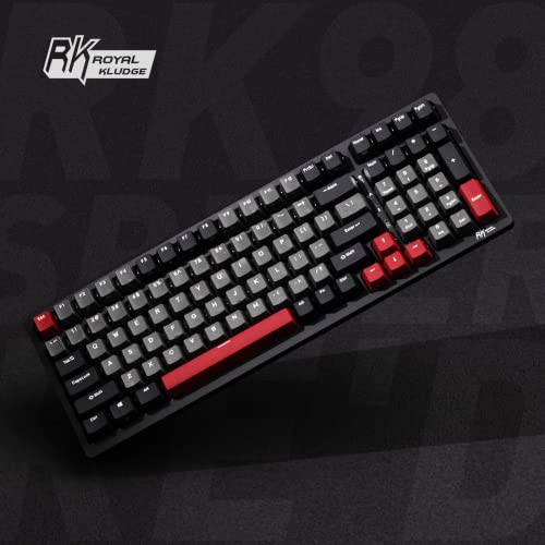 RK ROYAL KLUDGE RK98 Gaming Keyboard, Wireless Mechanical Keyboard 100 Keys Tri-Mode BT5.1/2.4G/USB-C Full Size Hot Swappable Custom Keyboard with Numpad RGB Backlit, Massive Battery, Silver Switch - color: Black, size: Hot Swap Sliver Speed Switch