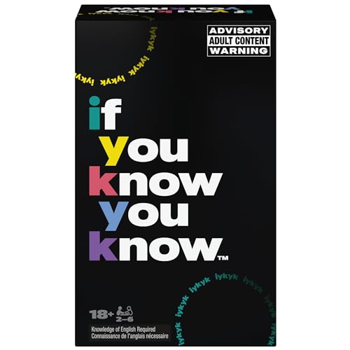 Spin Master Games IYKYK How Well Do You Know Your Friends Adult Party Game | Guess Your Friends' Answers, NSFW Card Deck for Adult Parties & Happy Hours, Card Game, Mature Content, 2-6 Players, Ages 18+ - style: If You Know You Know