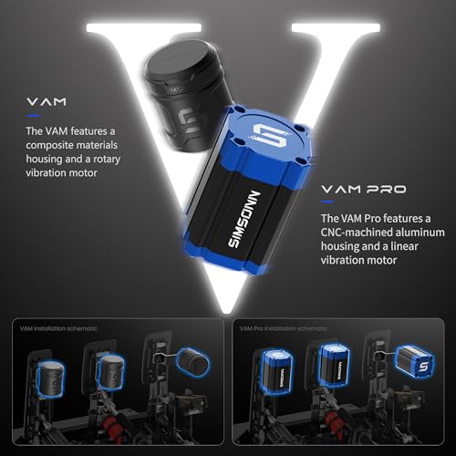 SIMSONN Racing Simulator Pedals Vibration Motor Module Haptic Pedals Reactor (3PCS vam pro set) - color: 3PCS vam pro set