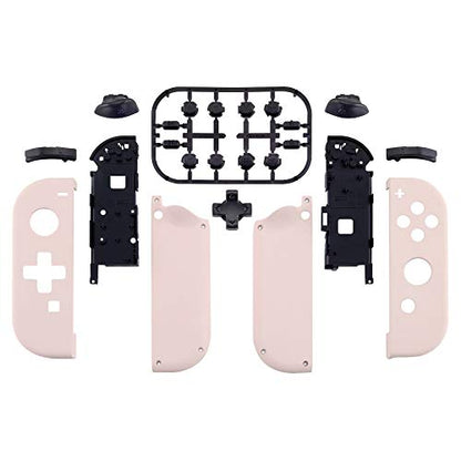 eXtremeRate Cherry Blossoms Pink DIY Housing (D-Pad Version) with Full Buttons for Joycon Handheld Controller, Replacement Shell Case for Nintendo Switch & Switch OLED [Only the Shell, NOT the Joycon] - color: Cherry Blossoms Pink