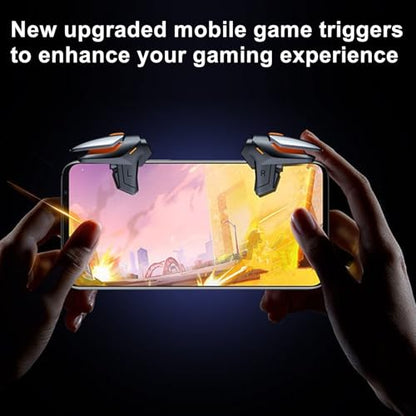 Leprato Mobile Controller, Mobile Game Trigger Cellphone Gaming Joystick Compatible with Android iOS Phones Gifts for Men Women Game Lovers - color: Black