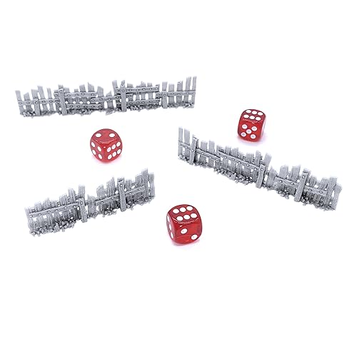 EnderToys Ye Old Fence - DND Terrain Compatible with Dungeons and Dragons, 28mm Miniature Wargaming, Tabletop RPGs, Wargame Scenery
