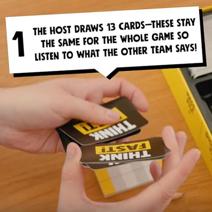 Ridley's Games: Mini Thinkfast- Small Packaging for On-the-Go Play- Fast-Paced Trivia Game - Family Game Night Favorite for Ages 13+, 3-10 Players, 15 Minute Playtime