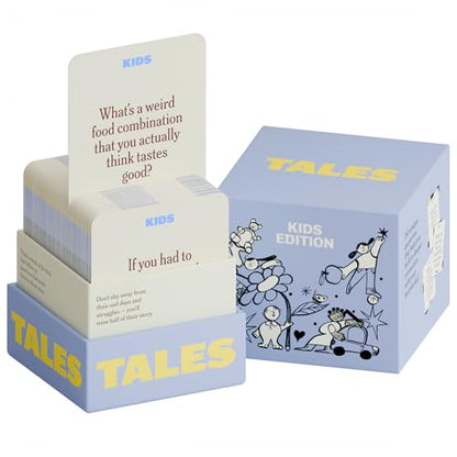 TALES 150 Conversation Cards, Kids Edition, Road Trip Game, Family Bonding - color: Kids Edition