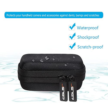 JSVER Carrying Case for GoPro Hero 13 Hard Travel Storage Case for Hero 13/12/11/10/9/8/7/6/5/4/3, DJI Osmo Action 5 Pro/4/3, AKASO Brave 8/EK7000/EK7000 Pro, Insta360 Ace/Ace Pro, Apexcam - size: Small-T1