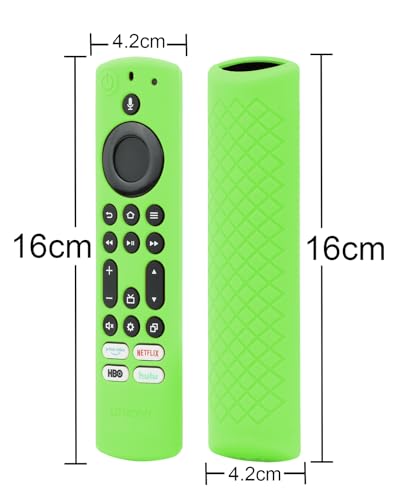 LEFXMOPHY NS-43F301NA22 Remote Cover Compatible for Toshiba Insignia NS-RCFNA-21 2021 Omni Series / 4-Series Smart TV, 3-Pack Green Sky Blue Pink Silicone Protector Glow in Dark - color: Glow Sky Blue / Green / Pink