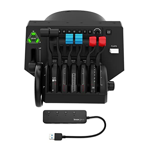 Honeycomb Aeronautical Bravo Throttle Quadrant Bundle | 4-Port USB 3.0 Hub, (2 items)