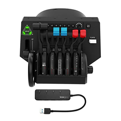 Honeycomb Aeronautical Bravo Throttle Quadrant Bundle | 4-Port USB 3.0 Hub, (2 items)