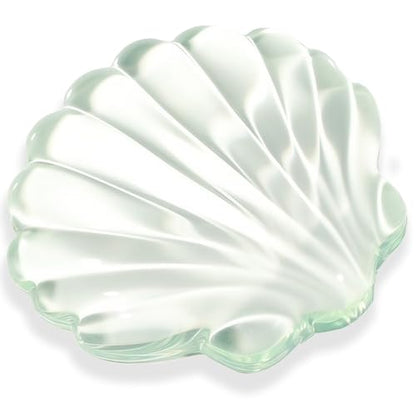 Gel Wrist Rest for Keyboard and Mouse Green Shell Keyboard Wrist Rest Set Ergonomic Cute Transparent Clear Cool Mouse Wrist Pad Silicone Non-Slip Support for Computer Gaming Home Office Ocean Beach - color: Seashell Green