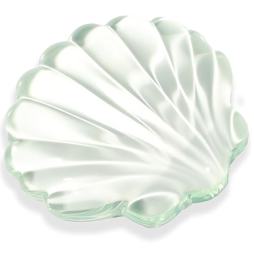 Gel Wrist Rest for Keyboard and Mouse Green Shell Keyboard Wrist Rest Set Ergonomic Cute Transparent Clear Cool Mouse Wrist Pad Silicone Non-Slip Support for Computer Gaming Home Office Ocean Beach - color: Seashell Green