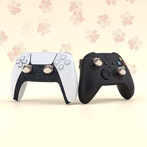 PlayVital Thumb Grip Caps for Xbox Series S/X, Xbox One, Elite Series 2 Controller, Cute Joystick Caps for ps5/EDGE/ps4, Thumbstick Cover for Switch 2 Pro/Switch Pro - Little Raccoon - color: Little Raccoon