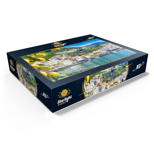 MyPuzzle Panoramic View of Beautiful Amalfi On Hills Leading Down to The Coast, Campania, Italy - Premium 100 Piece Jigsaw Puzzle for Adults - size: 100 Pieces