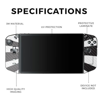 Carbon Fiber Gaming Skin Compatible with Lenovo Legion Go - Star Rays - Premium 3M Vinyl Protective Wrap Decal Cover - Easy to Apply | Crafted in The USA by MightySkins - color: Star Rays, style: Carbon Fiber Textured Finish